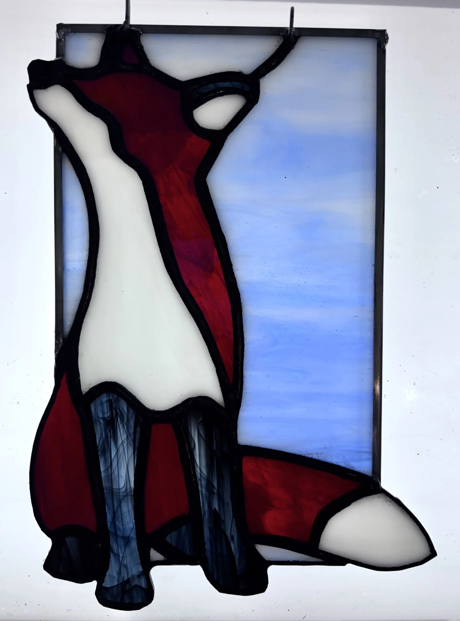 Standing fox suncatcher — original photograph